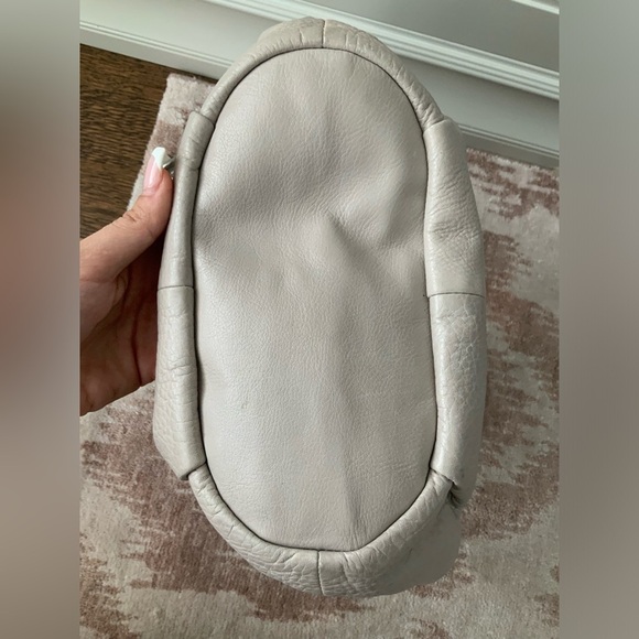 Vintage Y2K 2011 COACH Madison F1120-17016 Leather Drawstring Grey Bag LIKE NEW - Picture 12 of 16